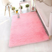 pink artificial silk runner carpet decor for the living room